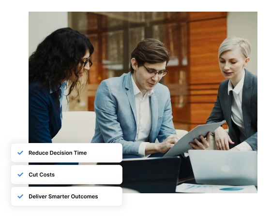 Professionals analyzing smarter SaaS decisions through IT procurement software