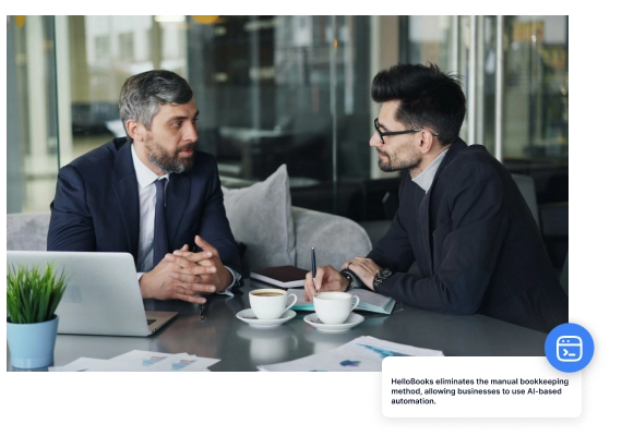 Business discussion about AI procurement software solutions